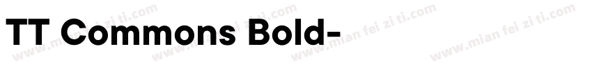 TT Commons Bold字体下载字体转换
